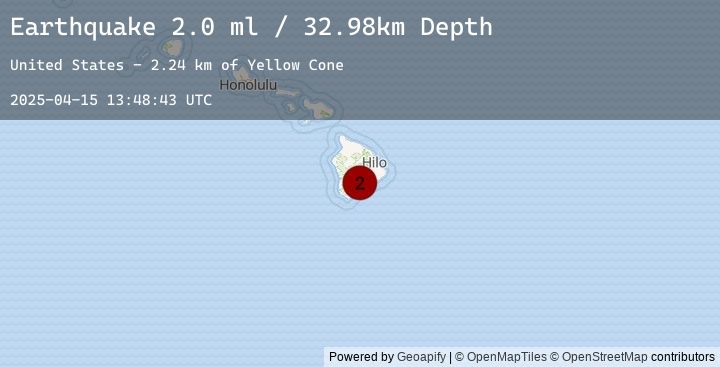 Map of 10 km NE of Pāhala, Hawaii