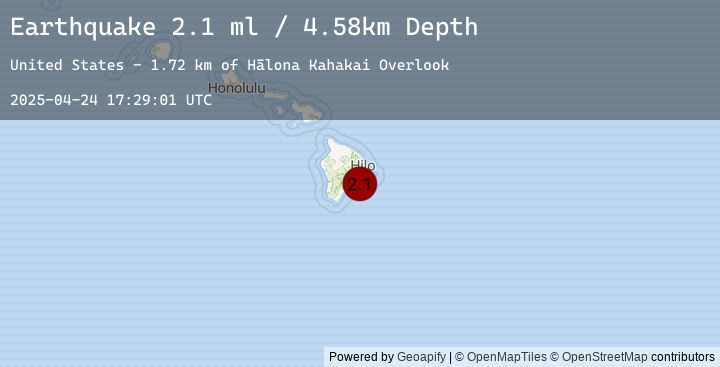 Map of 15 km S of Fern Forest, Hawaii