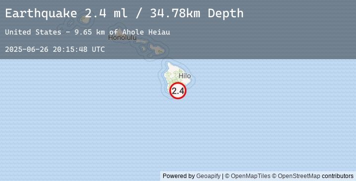 Map of 17 km SE of Pāhala, Hawaii