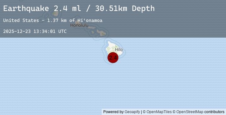 Map of 3 km SSW of Pāhala, Hawaii