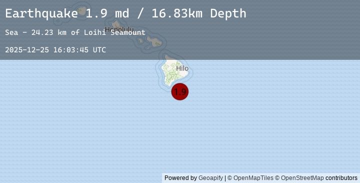 Map of 56 km SE of Naalehu, Hawaii