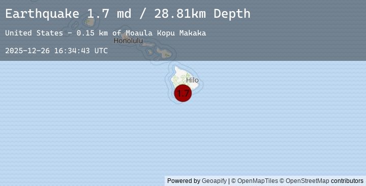 Map of 3 km S of Pāhala, Hawaii