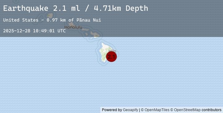 Map of 14 km S of Fern Forest, Hawaii