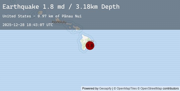 Map of 13 km S of Fern Forest, Hawaii