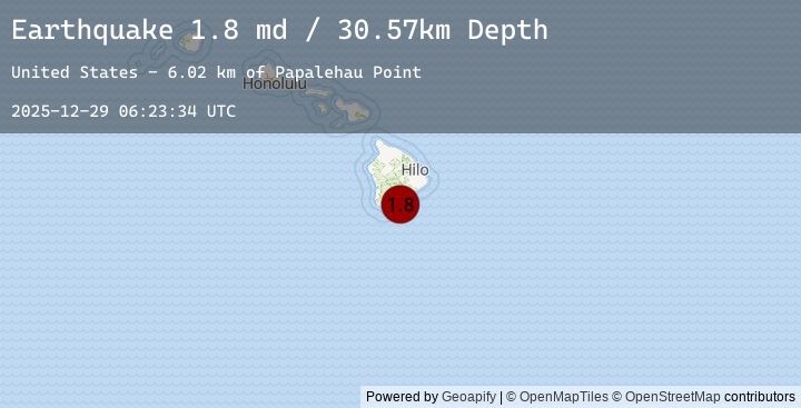Map of 19 km SE of Pāhala, Hawaii