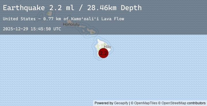 Map of 12 km ENE of Pāhala, Hawaii