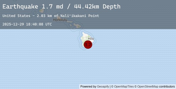 Map of 14 km E of Pāhala, Hawaii