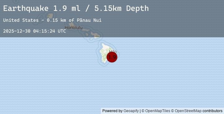 Map of 13 km S of Fern Forest, Hawaii
