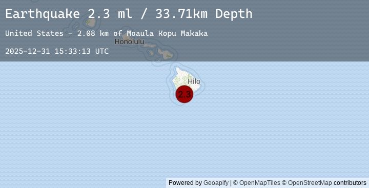 Map of 1 km SSW of Pāhala, Hawaii
