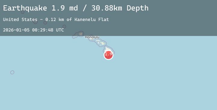 Map of 4 km S of Pāhala, Hawaii