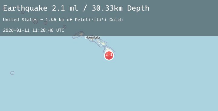Map of 3 km SW of Pāhala, Hawaii