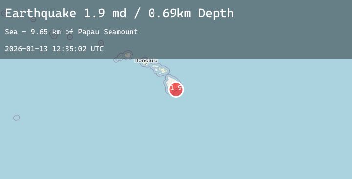 Map of 31 km E of Pāhala, Hawaii