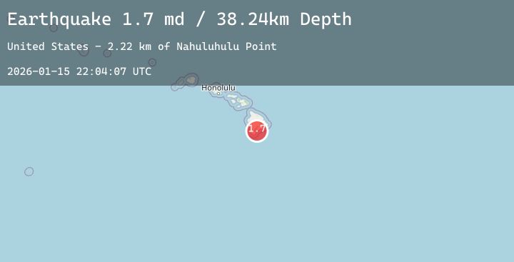 Map of 9 km S of Pāhala, Hawaii