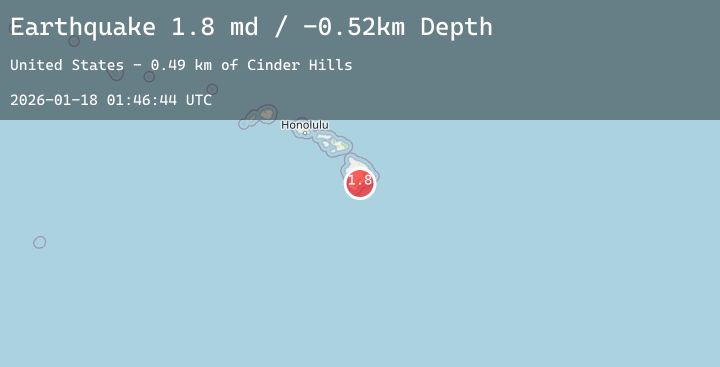 Map of 3 km ESE of Pāhala, Hawaii