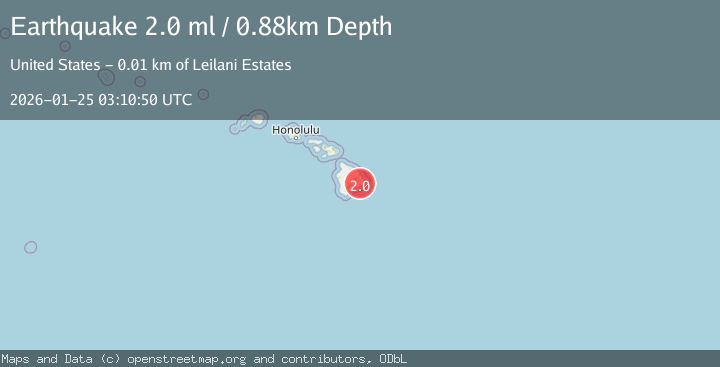 Map of 12 km SW of Pāhoa, Hawaii