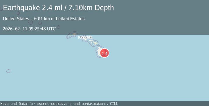Map of 9 km NE of Pāhala, Hawaii