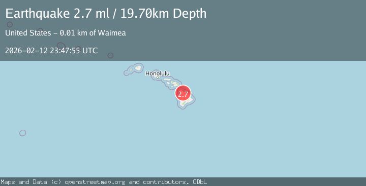 Map of 6 km SSW of Kukuihaele, Hawaii