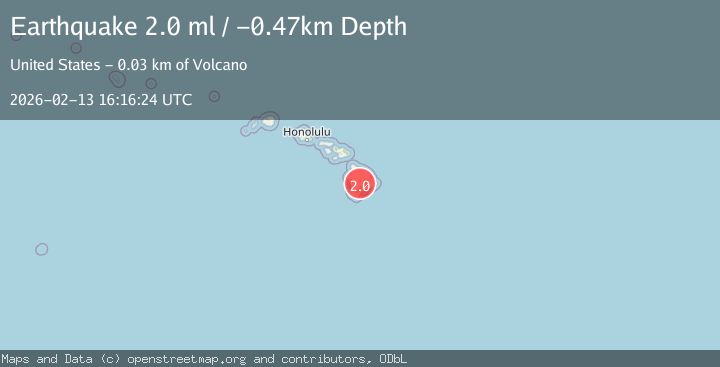Map of 29 km W of Volcano, Hawaii