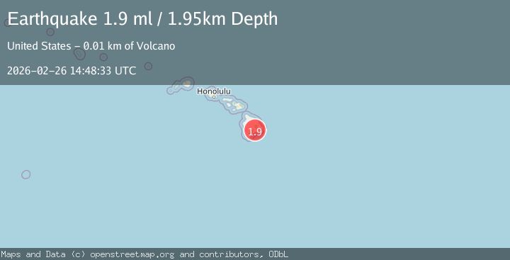 Map of 9 km SW of Volcano, Hawaii