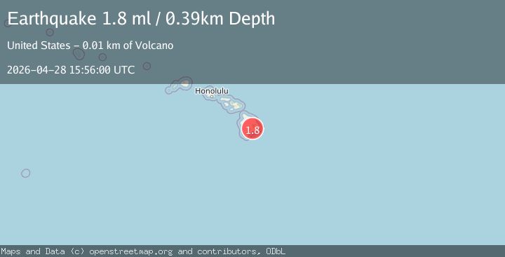 Map of 6 km SW of Volcano, Hawaii