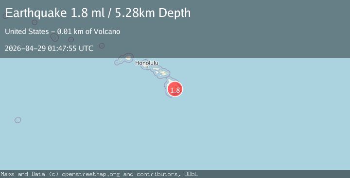 Map of 6 km SW of Volcano, Hawaii