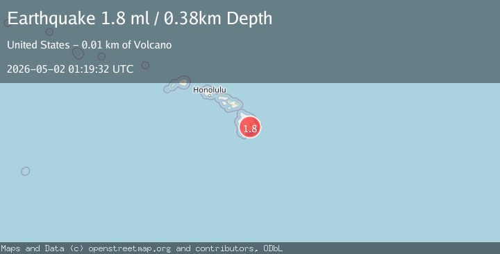 Map of 6 km SW of Volcano, Hawaii