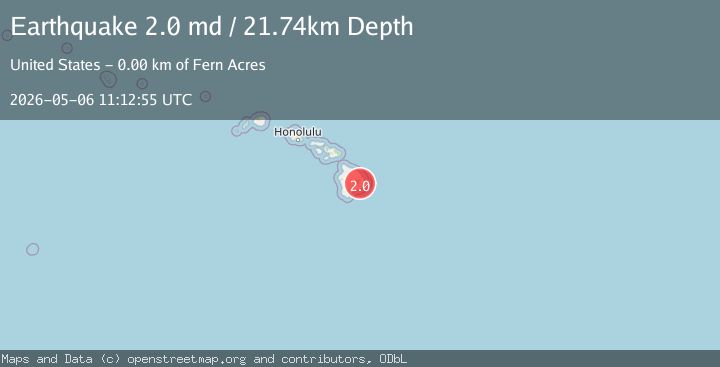 Map of 1 km NW of Eden Roc, Hawaii