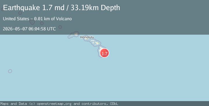 Map of 11 km SE of Volcano, Hawaii