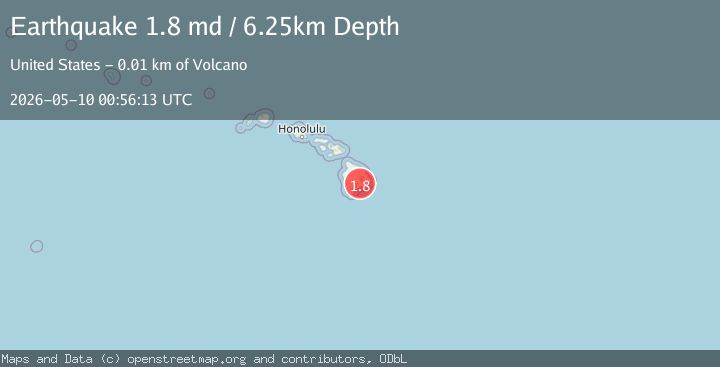 Map of 7 km SW of Volcano, Hawaii
