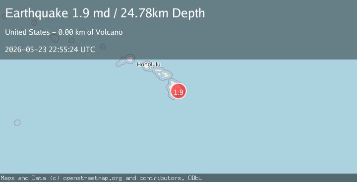 Map of 3 km SE of Volcano, Hawaii