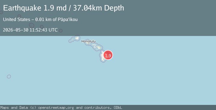 Map of 11 km E of Paukaa, Hawaii