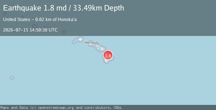 Map of 18 km SW of Pa‘auilo, Hawaii