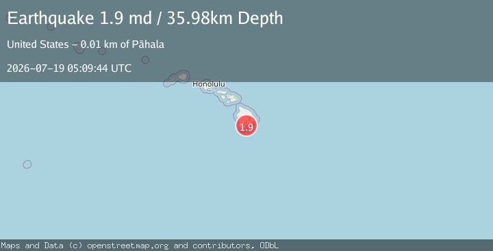 Map of 11 km SSE of Pāhala, Hawaii