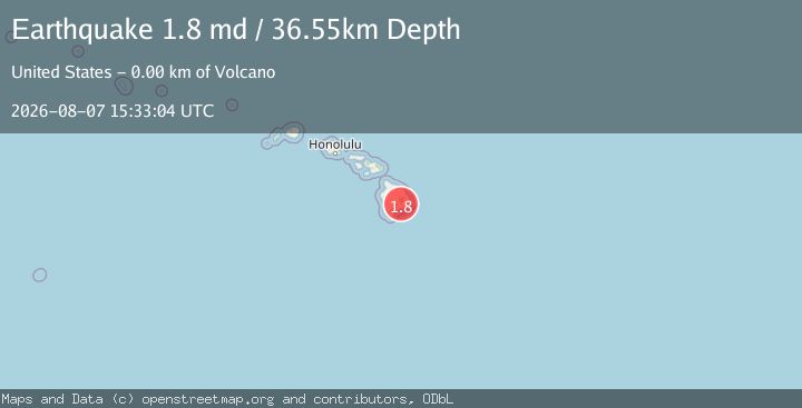 Map of 4 km SSW of Volcano, Hawaii