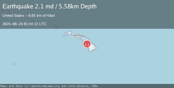 Map of 54 km W of Hāwī, Hawaii