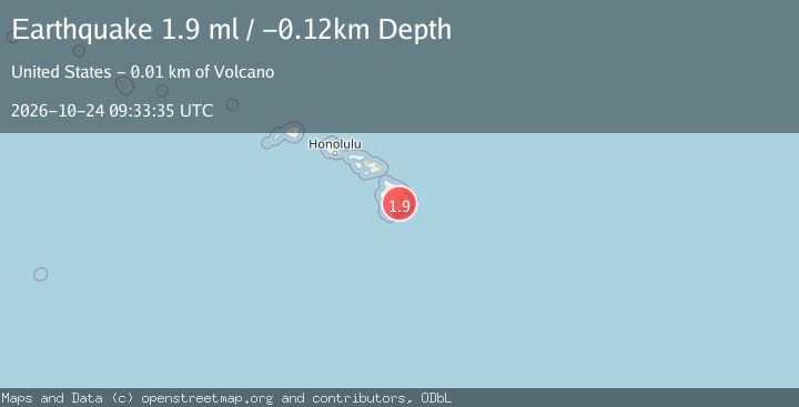 Map of 7 km SW of Volcano, Hawaii