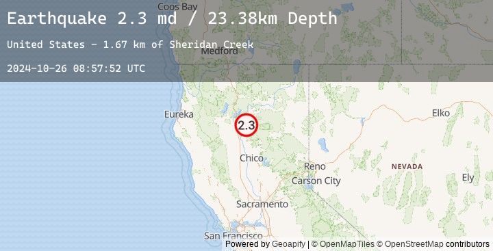 Map of 10 km WNW of Shingletown, CA