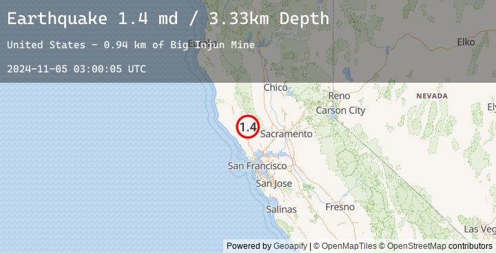 Map of 3 km WSW of Anderson Springs, CA