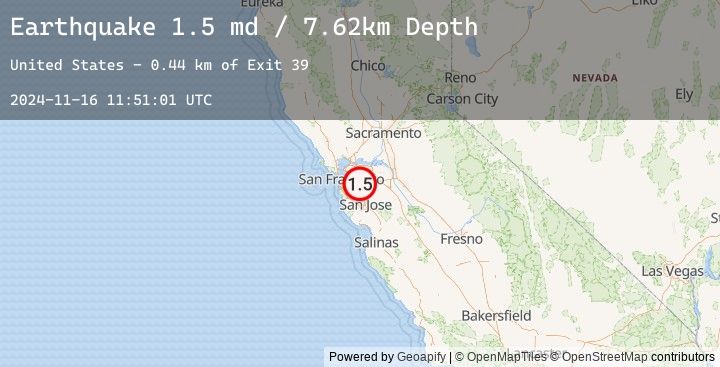 Map of 4 km ENE of Fairview, CA