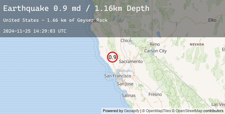 Map of 5 km W of Cobb, CA