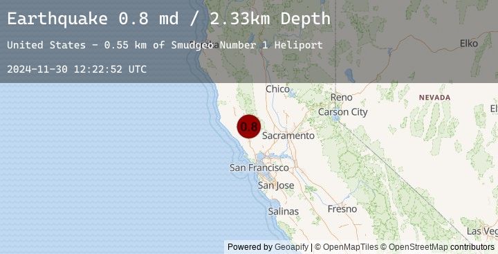 Map of 1 km NE of The Geysers, CA