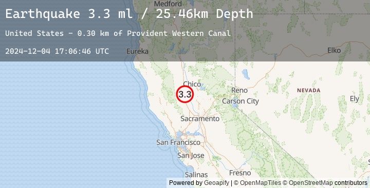 Map of 14 km NNE of Maxwell, CA