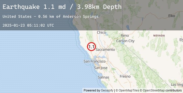 Map of 1 km NNE of Anderson Springs, CA