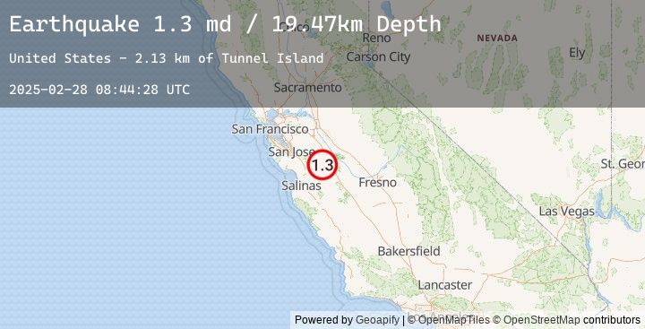 Map of 23 km SW of Gustine, CA