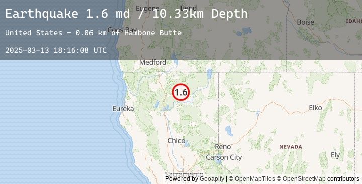 Map of 35 km SSE of Tennant, CA