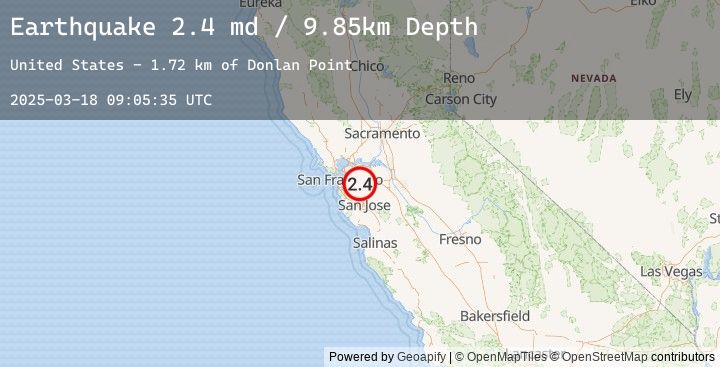 Map of 4 km WNW of Dublin, CA