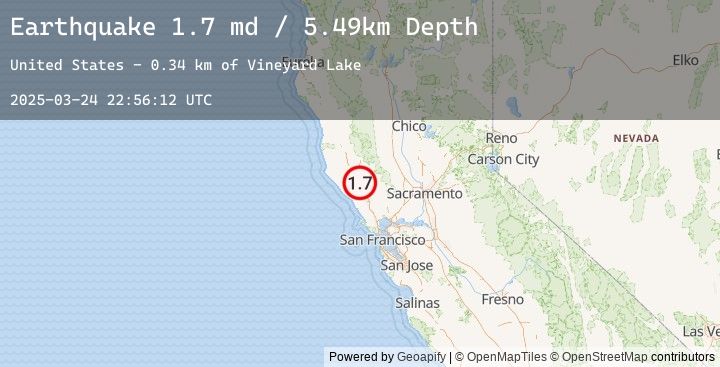 Map of 11 km SE of Cloverdale, CA