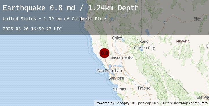 Map of 6 km WNW of Cobb, CA