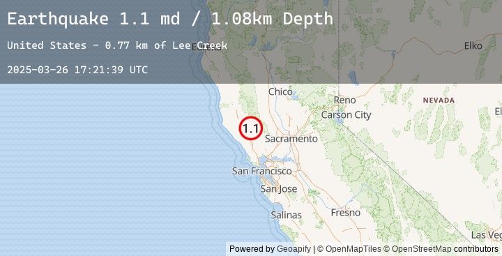 Map of 4 km WNW of Cobb, CA