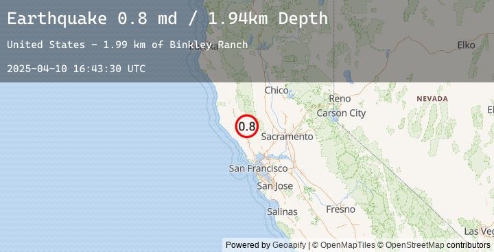 Map of 5 km WNW of Cobb, CA